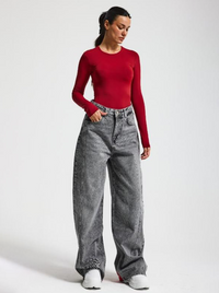 Jeans 4670 red pocket