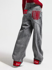 Jeans 4670 red pocket
