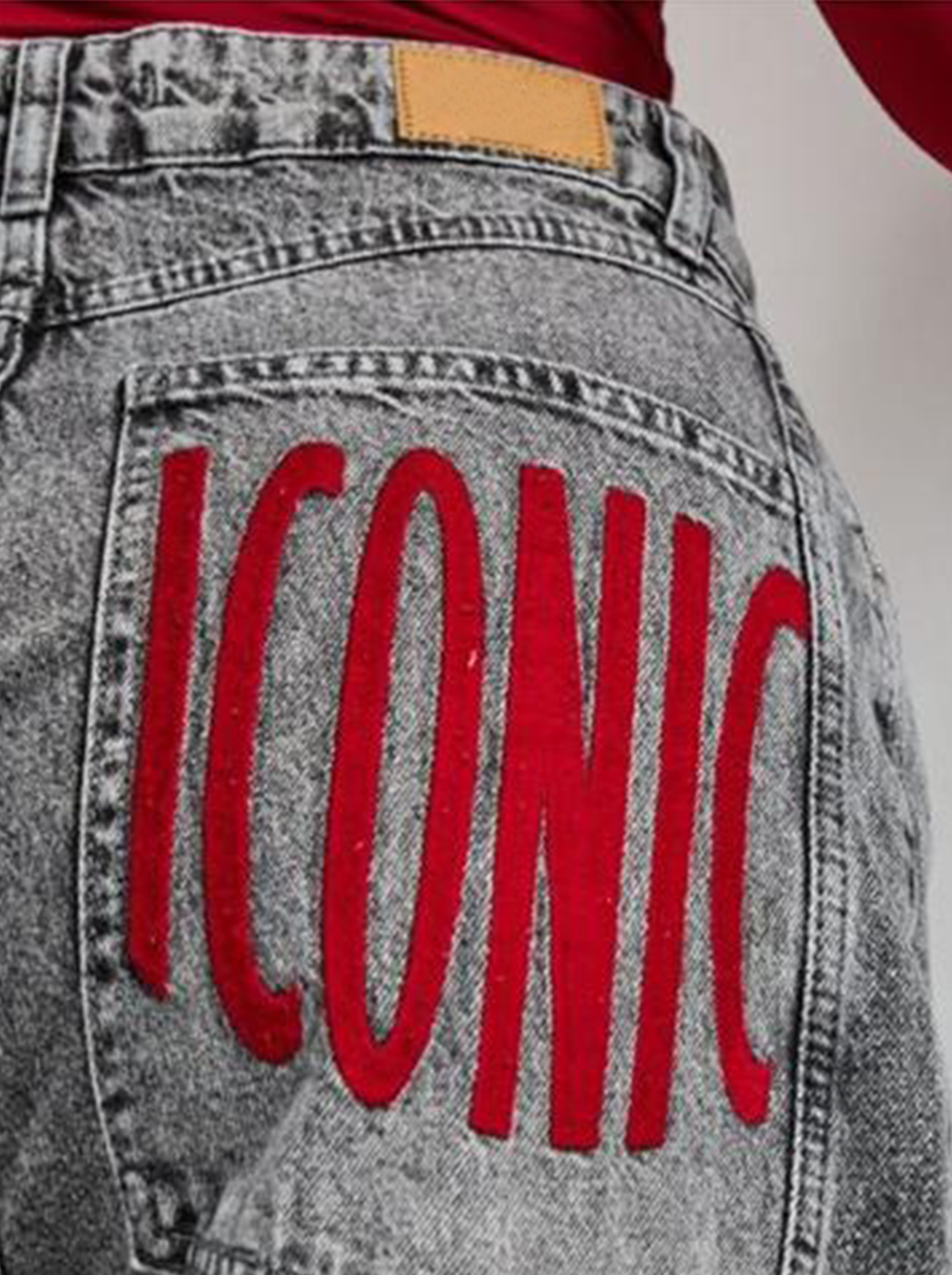 Jeans 4670 red pocket