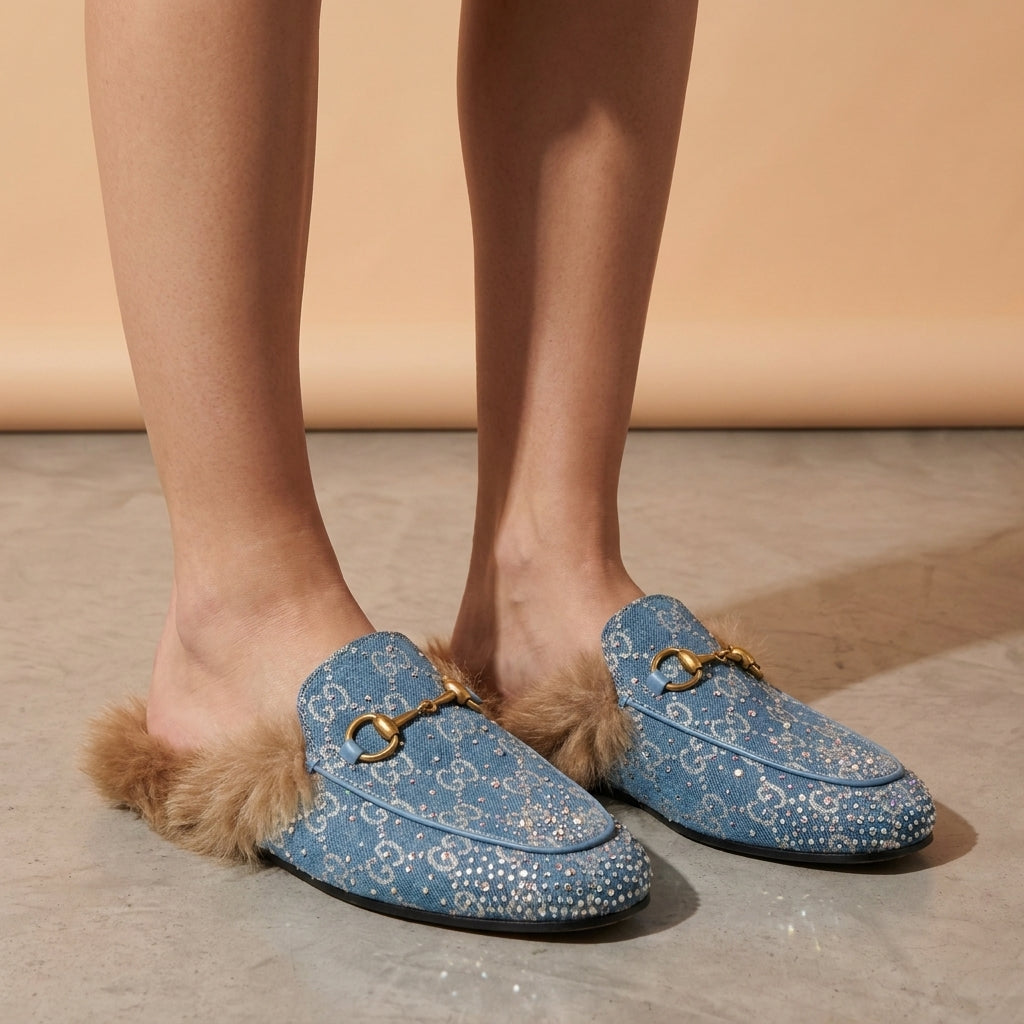 Gucci Fur Slipper