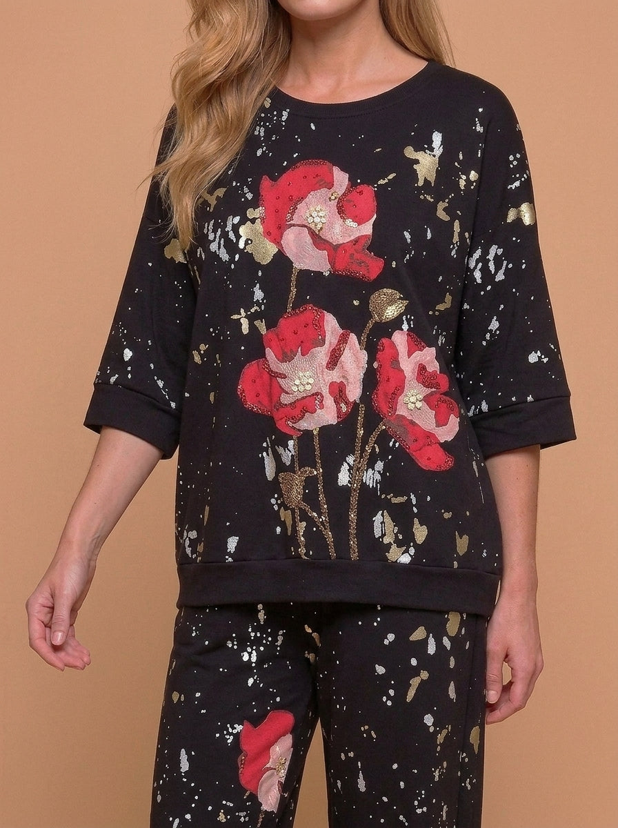 FLower Painted Set Oversize