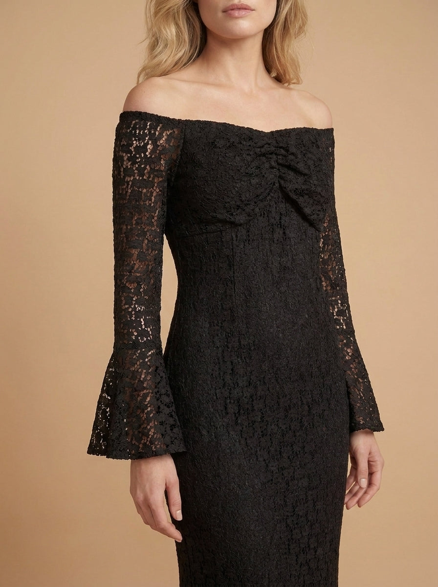 Dantel Dress Long off shoulder