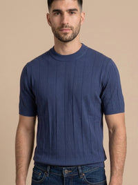 Navy High Neck