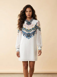 Shifon long Sleeve Dress