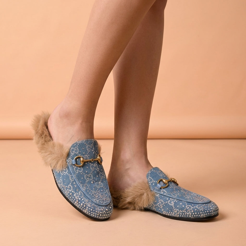 Gucci Fur Slipper