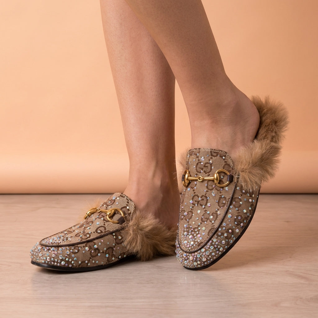 Gucci Fur Slipper
