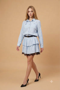 Skirt Shirt Set Dantel