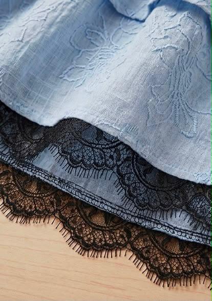 Skirt Shirt Set Dantel