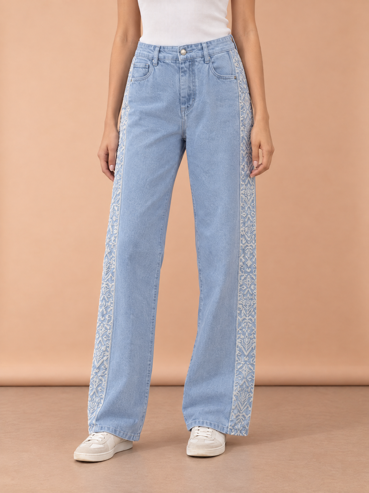 Stitch Pants - wide jeans